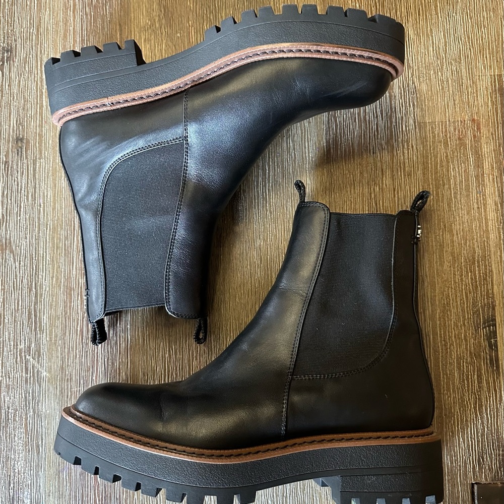 Sam Edelman Black Combat Boots